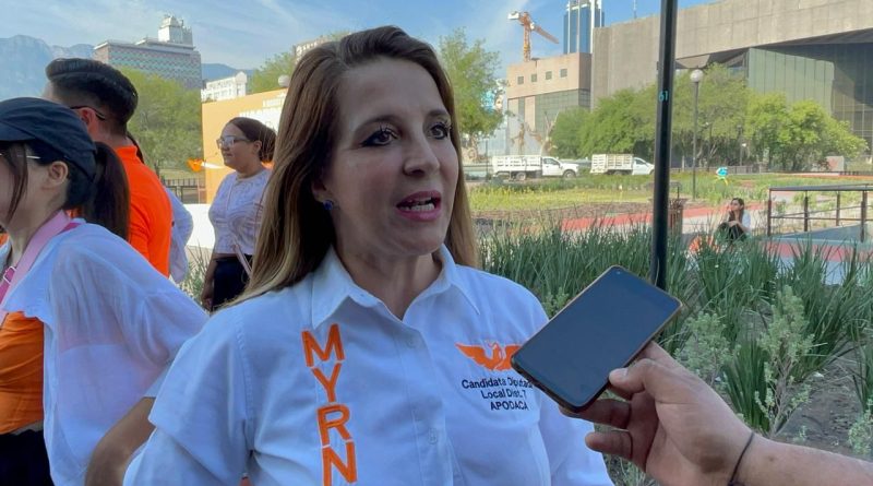 Myrna Baho asegura que la ola naranja acabará con los corruptos en NL