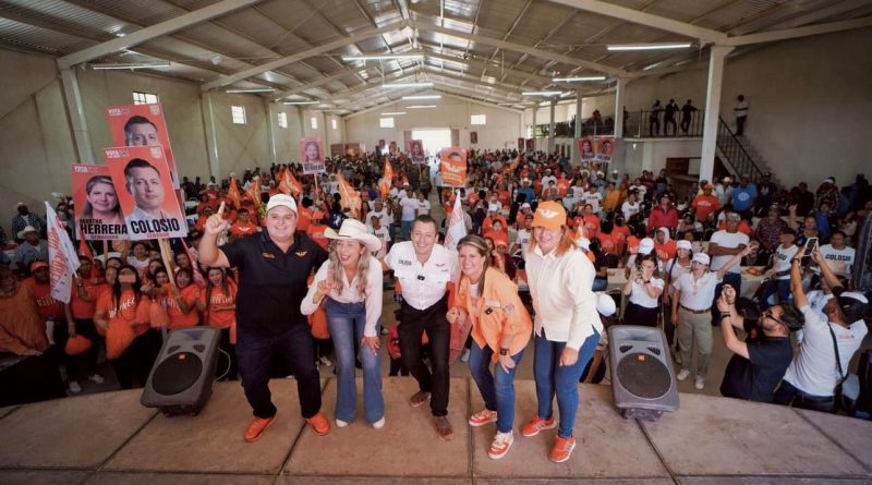 Muestran candidatos naranjas su fuerza en el sur de NL