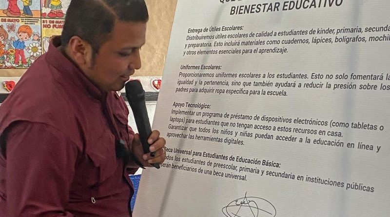 Roberto Espinoza lanza la propuesta “Bienestar Educativo”
